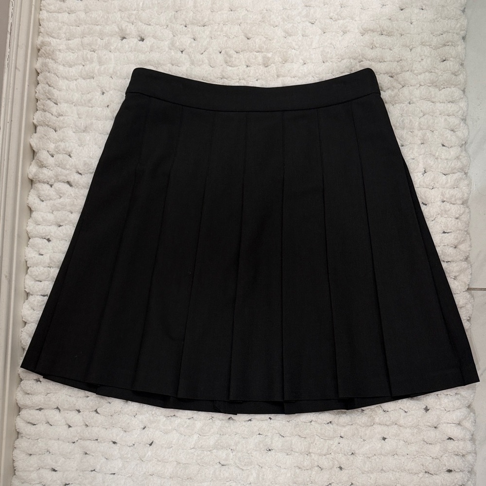 Sunday Best 6 EUC Black Pleated A-Line Skirt
